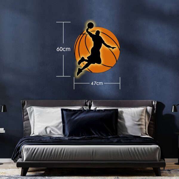 Vibrant NBA wall art for basketball-themed bedroom decor