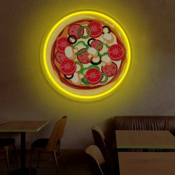 Pizza Food Neon Sign