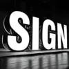 Front Lit and Backlit 3D Letter Sign for Business Branding